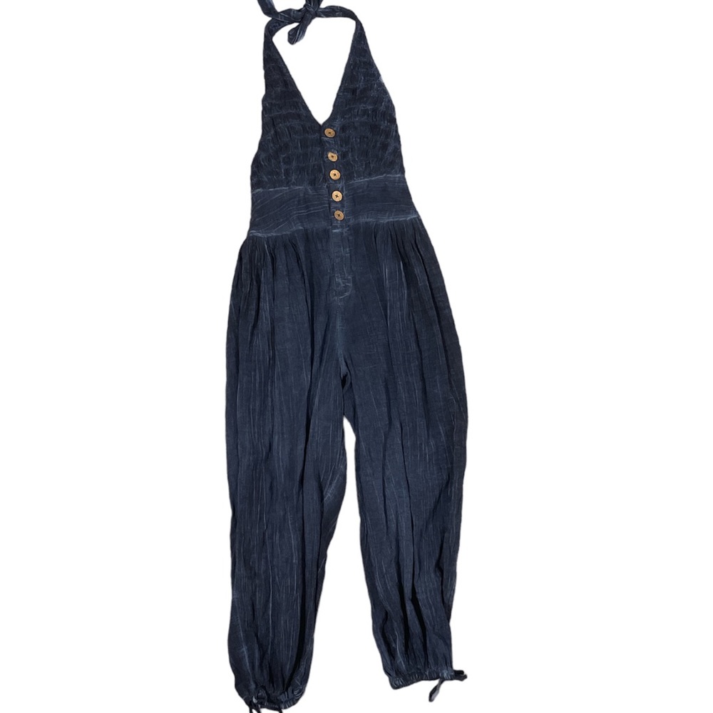 Free People Blue Jumpsuit